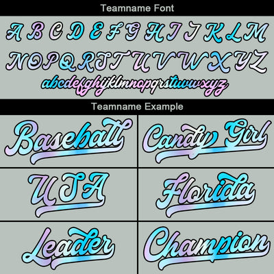 Custom Gray Baseball Jersey Stitched Design Personalized Hip Hop Baseball Shirts