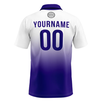 Custom Purple Football Polo Shirts  Add Your Unique Logo/Name/Number