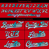 Custom Red Baseball Jersey Stitched Design Personalized Hip Hop Baseball Shirts