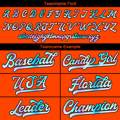 Custom Orange Baseball Jersey Stitched Design Personalized Hip Hop Baseball Shirts