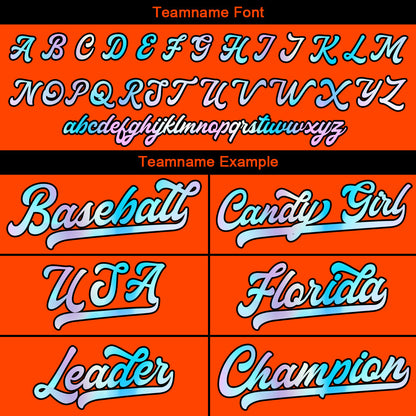 Custom Orange Baseball Jersey Stitched Design Personalized Hip Hop Baseball Shirts