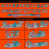 Custom Orange Baseball Jersey Stitched Design Personalized Hip Hop Baseball Shirts