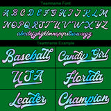 Custom Green Baseball Jersey Stitched Design Personalized Hip Hop Baseball Shirts