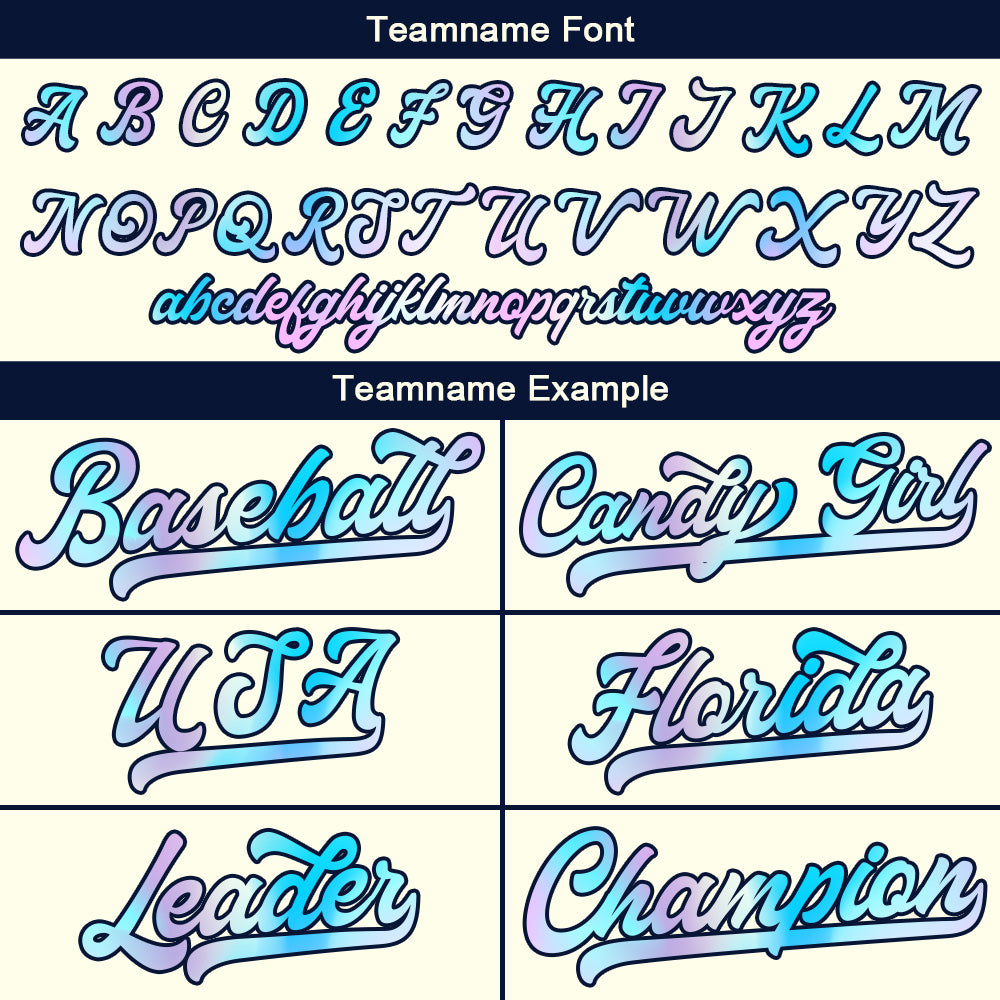 Custom Stripe-Cream Navy Baseball Jersey Stitched Design Personalized Hip Hop Baseball Shirts