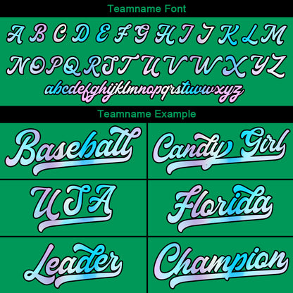Custom Green Baseball Jersey Stitched Design Personalized Hip Hop Baseball Shirts