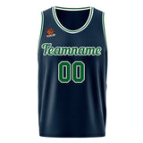 Custom Basketball Jersey Navy-Green