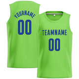 Custom Stitched Basketball Jersey for Men, Women And Kids Neon Green-Royal