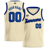 Custom Stitched Basketball Jersey for Men, Women  And Kids Cream-Royal-Navy