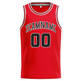 Custom Stitched Basketball Jersey for Men, Women And Kids Red-Black-White