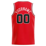 Custom Stitched Basketball Jersey for Men, Women And Kids Red-Black-White