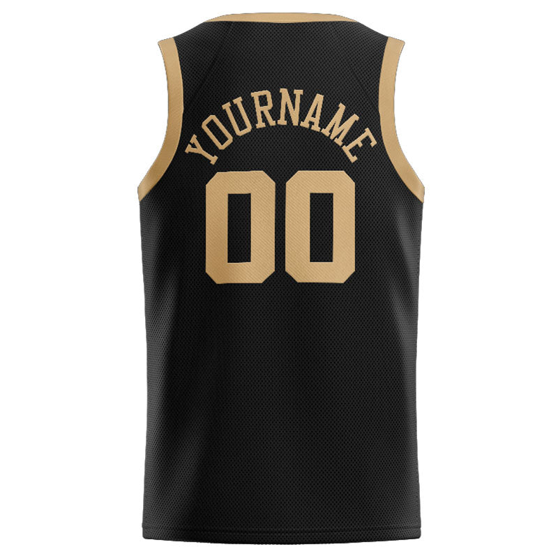 Custom Stitched Basketball Jersey for Men, Women And Kids Black-Glod