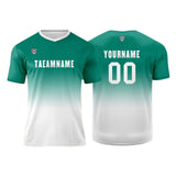 Custom Dark Green White Uniform Jersey Kids Adults Personalized Set Jersey Shirt