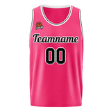 Custom Basketball Jersey Pink-Black
