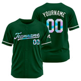 Custom Dark Green Baseball Jersey Stitched Design Personalized Hip Hop Baseball Shirts