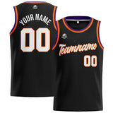 Custom Stitched Basketball Jersey for Men, Women  And Kids Black-Orange-Purple