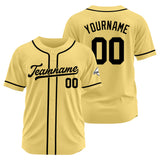 Custom Baseball Jersey Stitched Design Personalized Hip Hop Baseball Shirts Gold-Black