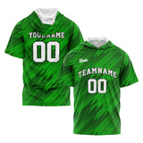 Custom Green Short Sleeve Hoodies for Men Women Shirts with Hoods Printed Name Logo