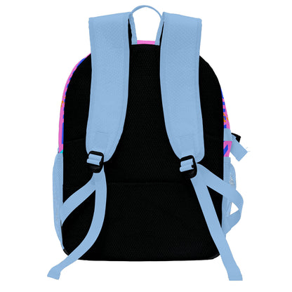 Custom Light Blue Bright Purple Orange Green Basketball Soccer Backpack Personalized Player Names Numbers Team Logo #BB-0919-0019