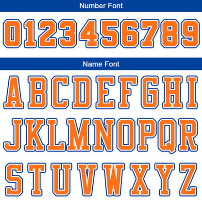 Custom Stitched Basketball Jersey for Men, Women And Kids White-Orange-Royal