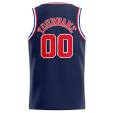 Custom Stitched Basketball Jersey for Men, Women And Kids Navy-Red-Royal