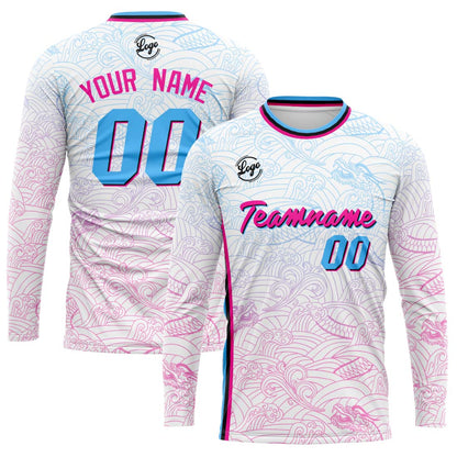 Custom Basketball Soccer Football Shooting Long T-Shirt for Adults and Kids White