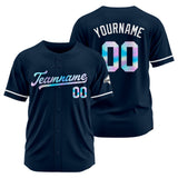 Custom Navy Baseball Jersey Stitched Design Personalized Hip Hop Baseball Shirts