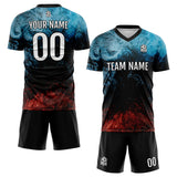 Custom Water and Fire Uniform Jersey Kids Adults Personalized Set Jersey Shirt