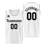 Custom Basketball Jersey White-Black