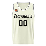 Custom Basketball Jersey Cream-Black