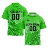 Custom Green Short Sleeve Hoodies for Men Women Shirts with Hoods Printed Name Logo