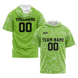 Custom Green Short Sleeve Hoodies for Men Women Shirts with Hoods Printed Name Logo