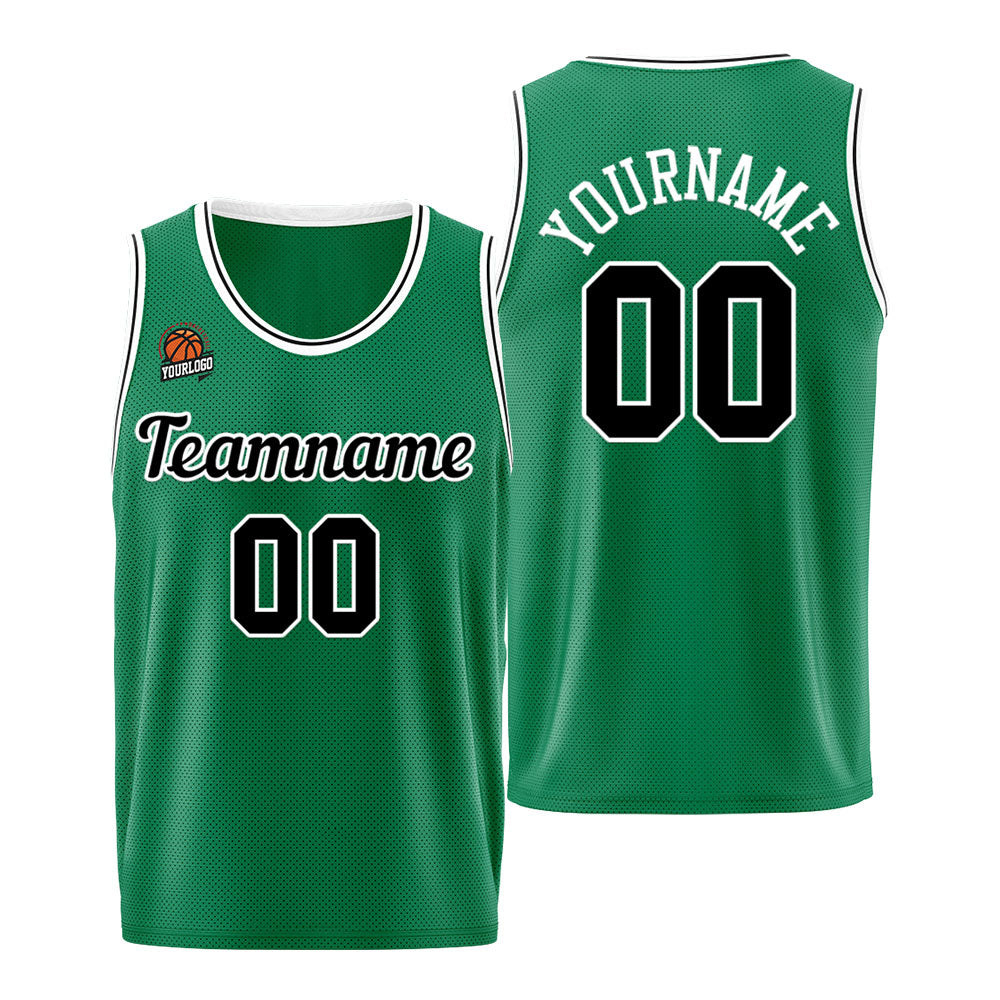 Custom Basketball Jersey Green-Black