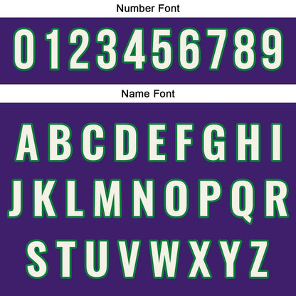 Custom Purple Yellow Hip Hop Baseball Jersey Stitched Printed - Personalized Name Number Shirts #BB-0919-0087