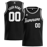 Custom Stitched Basketball Jersey for Men, Women  And Kids Black-Dark Gray