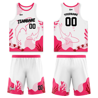 Custom Red Blue Wide Shoulder Basketball Jersey, Breathable Mesh Team Uniform for Adult & Yout
