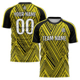 Custom Soccer Uniform Jersey Kids Adults Personalized Set Jersey Yellow&Black