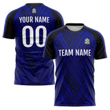 Custom Soccer Uniform Jersey Kids Adults Personalized Set Jersey Royal&Black