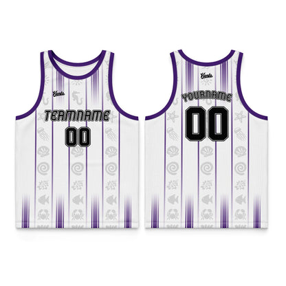 Custom Pink White Wide Shoulder Basketball Jersey, Breathable Mesh Team Uniform for Adult & Yout