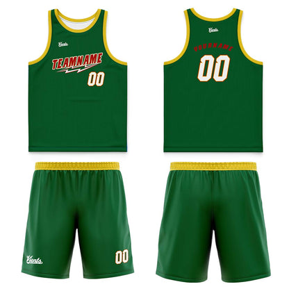 Custom Deep Blue Green Wide Shoulder Basketball Jersey, Breathable Mesh Team Uniform for Adult & Yout