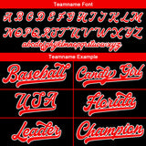 Custom Baseball Jersey Stitched Design Personalized Hip Hop Baseball Shirts Black-Red