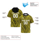 Custom Black Yellow Short Sleeve Hoodies for Men Women Shirts with Hoods Printed Name Logo