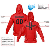 Custom Red Hoodie Sweatshirt Set for Men Women Youth Tops and Pants Set Tracksuit