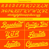 Custom Baseball Jersey Stitched Design Personalized Hip Hop Baseball Shirts Orange-Yellow