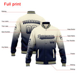 Custom Varsity Jacket Letterman jacket for Men, Women and Youth Crean Navy Gradient