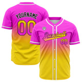 Custom Gradient Baseball Jerseys Personalized Name Number Logo