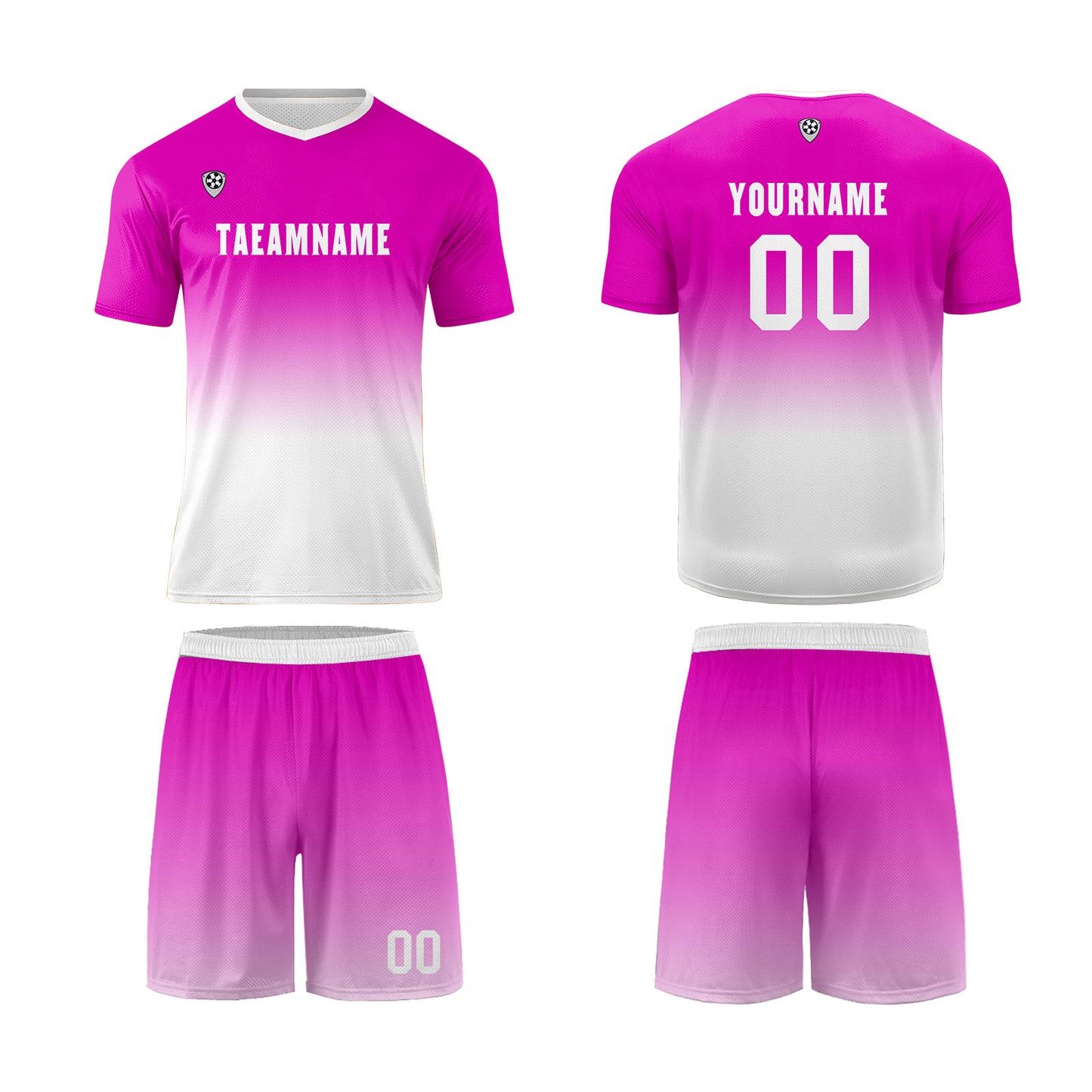 Custom Rose Red White Uniform Jersey Kids Adults Personalized Set Jersey Shirt