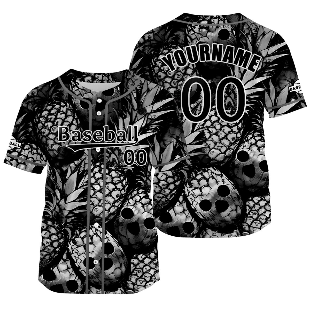 Custom Gray Baseball Jersey Print Personalized Name, Number and Logo