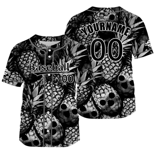 Custom Gray Baseball Jersey Print Personalized Name, Number and Logo