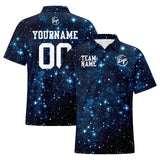 Custom Football Polo Shirts  Add Your Unique Logo/Name/Number Starry sky