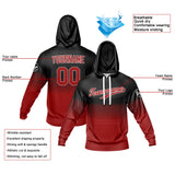 Custom Black Deep Red Sports hoodie Sweatshirt Set for Men Women Youth Tops and Pants Set Tracksuit